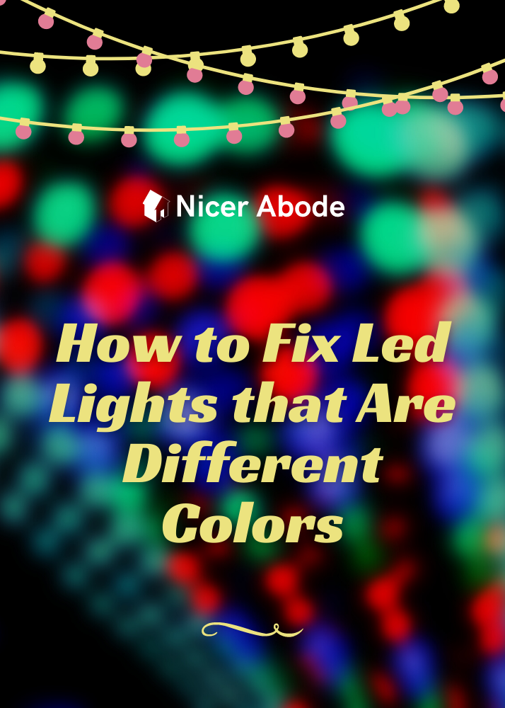 How to Fix Led Lights that Are Different Colors