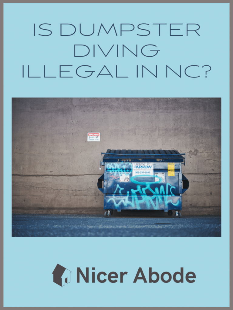 is dumpster diving illegal in nc