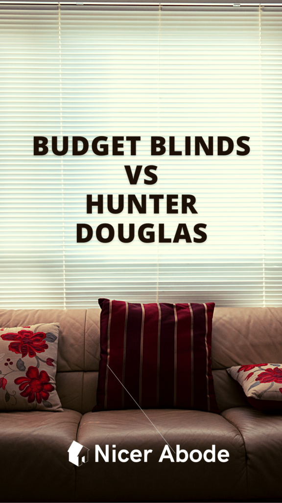 BUDGET BLINDS VS HUNTER DOUGLAS