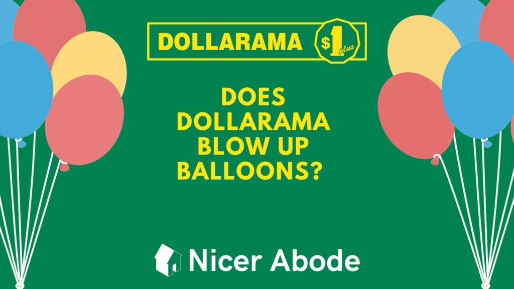 does dollarama blow up balloons
