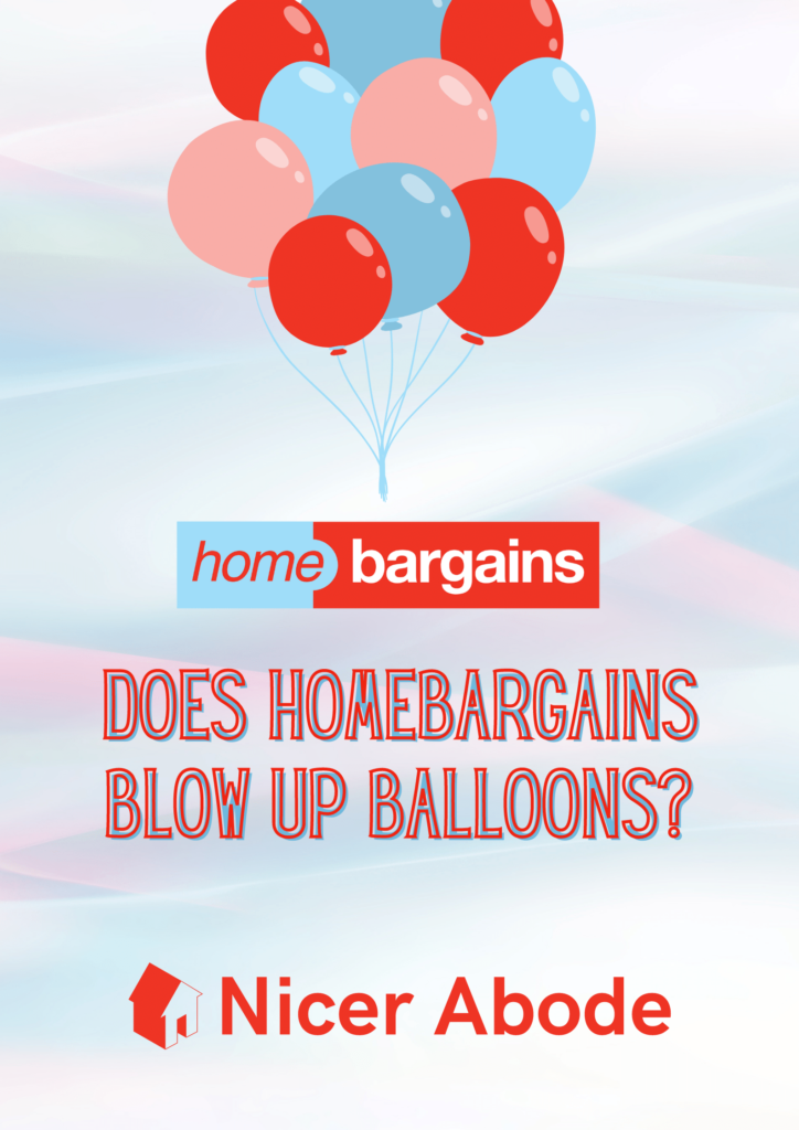 does home bargains blow up balloons